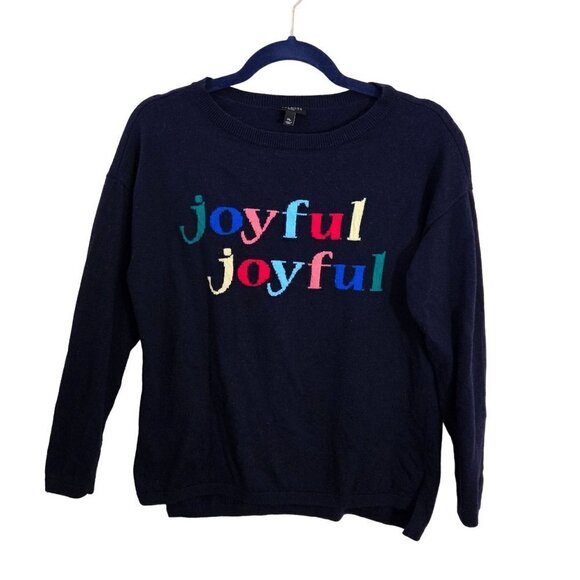 Talbots Joyful Angora Blend Crewneck Lightweight Sweater Size Mp - Picture 2 of 6